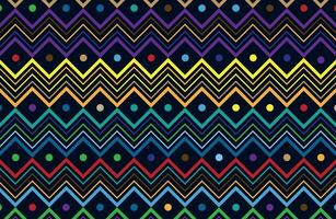 kleurrijk tribal lijn meetkundig patroon vector