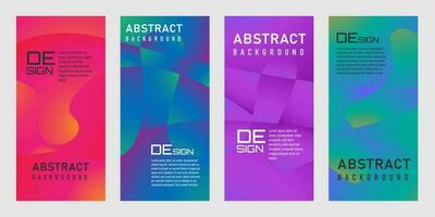 abstract achtergrond reeks vrij het formulier dat beweegt doorlopend mooi helder veelkleurig hellingen, ruimte voor plaatsing brieven. gemakkelijk sjabloon voor brochures, brochures, affiches, boek covers vector