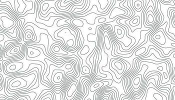 topografisch lijn contour kaart achtergrond. verhoging grafisch contour hoogte lijnen. wijnoogst buitenshuis stijl. zwart Aan wit contouren vector topografie gestileerde hoogte van de lijnen.