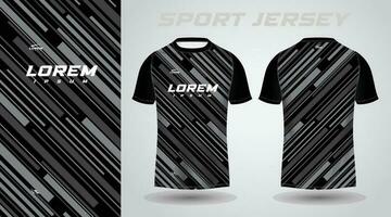 zwart voetbal Jersey of Amerikaans voetbal Jersey sjabloon ontwerp voor sportkleding. Amerikaans voetbal t-shirt mockup vector