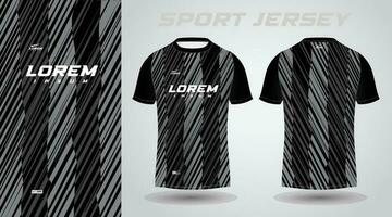 zwart voetbal Jersey of Amerikaans voetbal Jersey sjabloon ontwerp voor sportkleding. Amerikaans voetbal t-shirt mockup vector