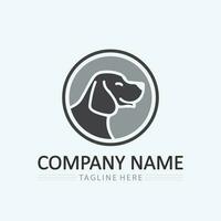 hond logo en icoon dier vector illustratie ontwerp grafisch