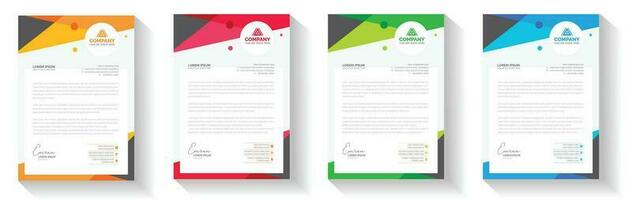 modern creatief schoon briefhoofd folder zakelijke bedrijf voorstel officieel minimaal abstract professioneel informatief nieuwsbrief tijdschrift poster brochure ontwerp standaard- kleur bundel met logo. vector