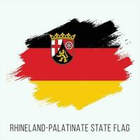 Duitsland staat rijnland-palts vector vlag ontwerp sjabloon