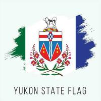 Canada provincie yukon vector vlag ontwerp sjabloon