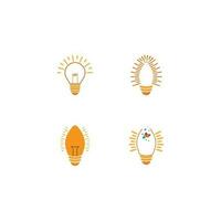 licht lamp symbool logo sjabloon vector