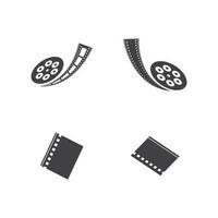 filmstrip logo sjabloon vector