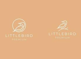 weinig vliegend vogel logo ontwerp sjabloon. vector