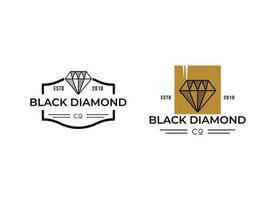 goud diamant logo ontwerp. luxe merk sieraden logo vector
