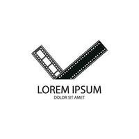 filmstrip logo sjabloon vector