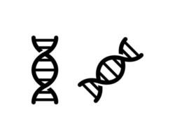 dna icoon geïsoleerd Aan wit achtergrond. vector