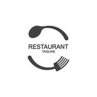abstract logo van een cafe of restaurant. vector