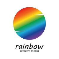 regenboog icoon logo vector sjabloon