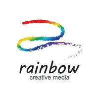 regenboog icoon logo vector sjabloon