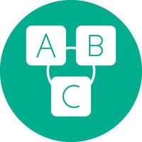 abc blok vector icoon ontwerp