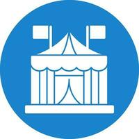 circus tent vector icoon ontwerp