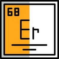 erbium vector icoon ontwerp