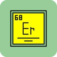 erbium vector icoon ontwerp