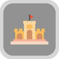 zand kasteel vector icoon ontwerp