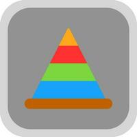 piramide vector icoon ontwerp