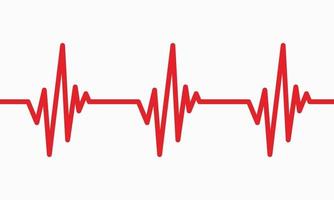 hartslag lijn illustratie pulse trace ecg of ekg cardio grafiek symbool voor gezonde en medische analyse vectorillustratie vector