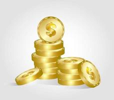 gouden munten vector illustratie