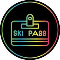 ski voorbij gaan aan vector icoon ontwerp