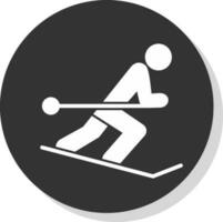 skiën vector icoon ontwerp
