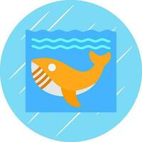 walvis in water vector icoon ontwerp