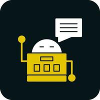 Chatbot vector icoon ontwerp