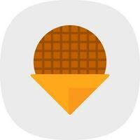 stroopwafel vector icoon ontwerp