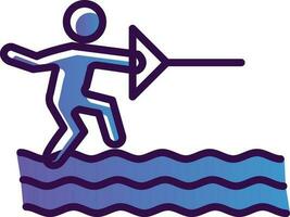 water ski vector icoon ontwerp