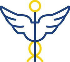 caduceus vector icoon ontwerp