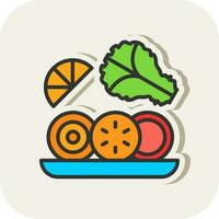 salade vector icoon ontwerp