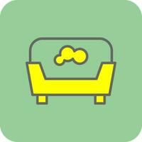 huisdier bed vector icoon ontwerp