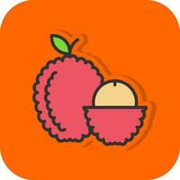 lychee vector icoon ontwerp