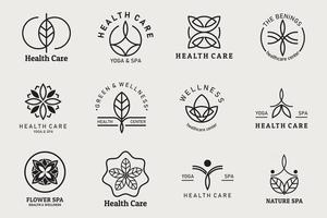 gezondheidscentrum logo sjabloon set vector