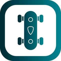 longboard vector icoon ontwerp