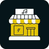 muziek- winkel vector icoon ontwerp