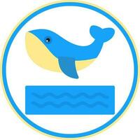 walvis vector icoon ontwerp