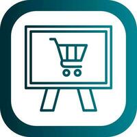 online boodschappen doen vector icoon ontwerp