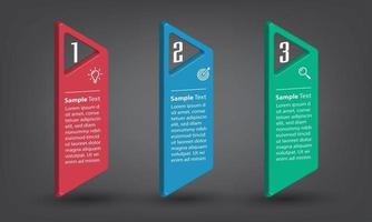 moderne tekstvak sjabloon banner infographics vector