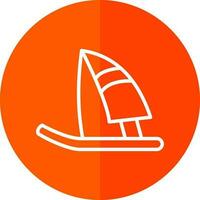 windsurfen vector icoon ontwerp