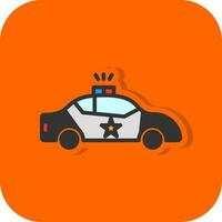 Politie auto vector icoon ontwerp