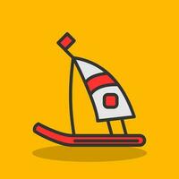 windsurfen vector icoon ontwerp