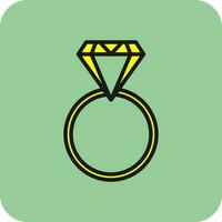 diamant ring vector icoon ontwerp