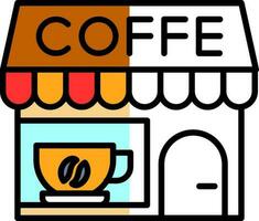 koffie winkel vector icoon ontwerp