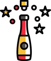 Champagne vector icoon ontwerp