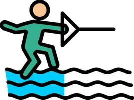 water ski vector icoon ontwerp