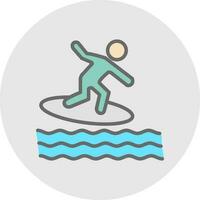 surfing vector icoon ontwerp